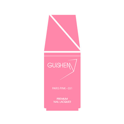 Premium Nail Lacquer, PARIS PINK - 031, BUBBLE GUM PINK SHIMMER NAIL POLISH