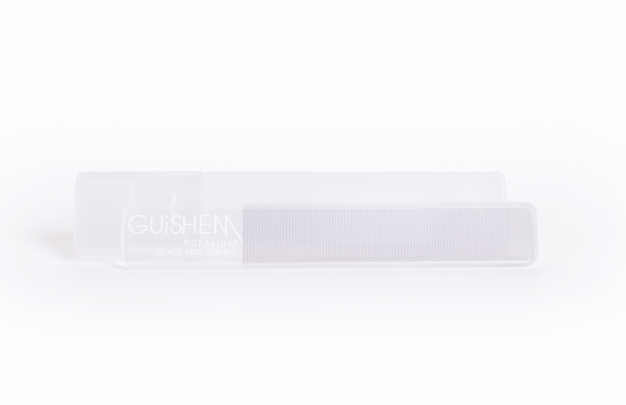 Premium Glass Nail Shiner, NAIL SHINER & FILE WITH CASE