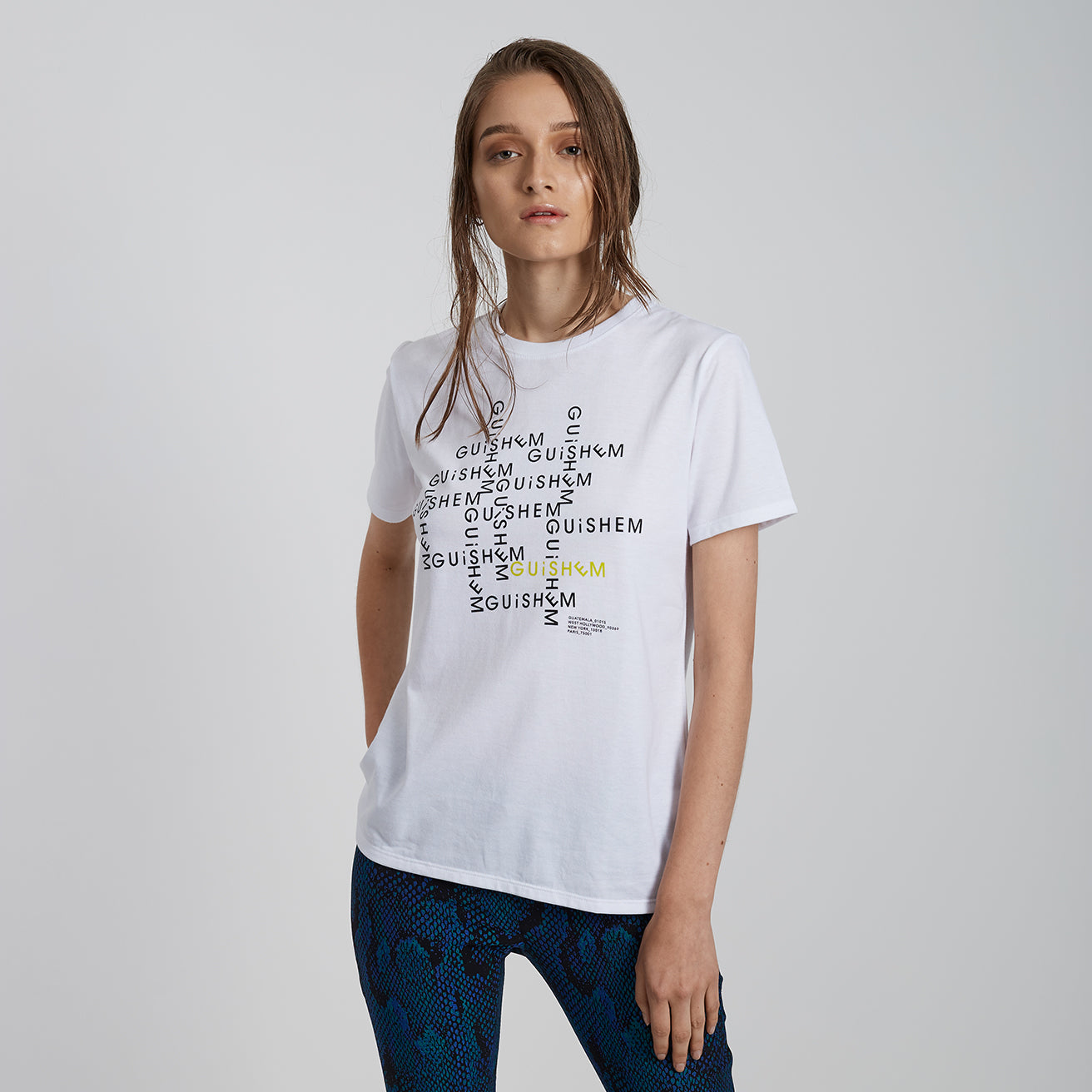 PRINT "GUiSHEM Monogram" JERSEY T-SHIRT