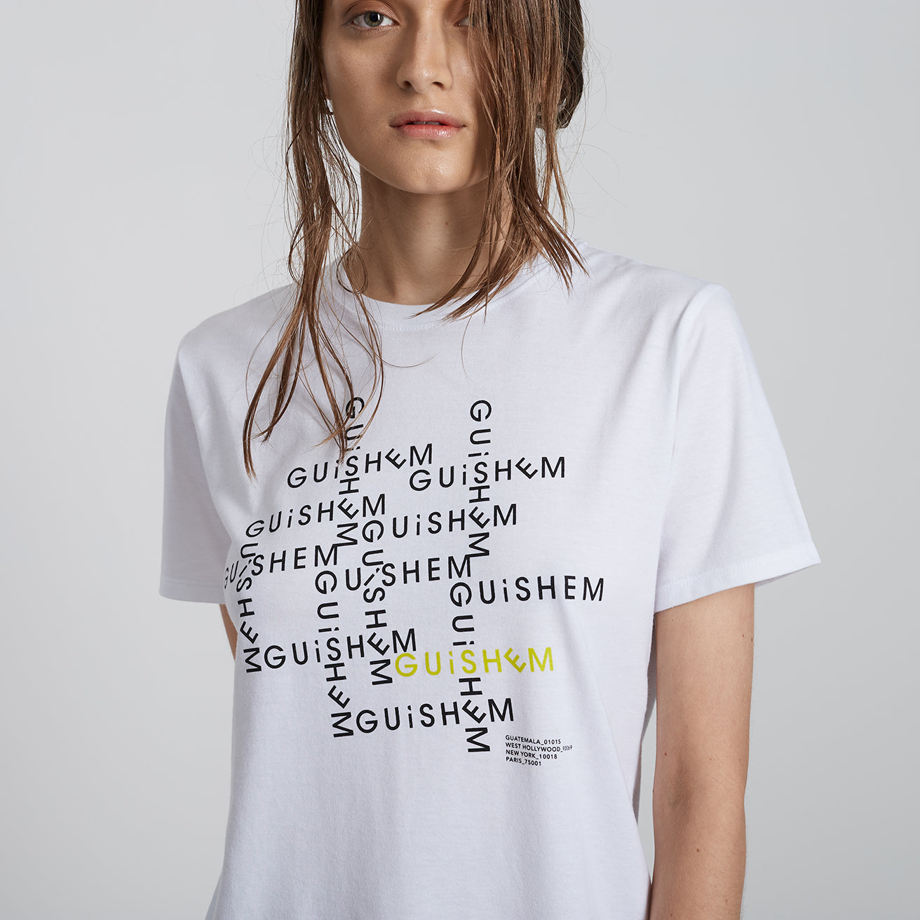 PRINT "GUiSHEM Monogram" JERSEY T-SHIRT