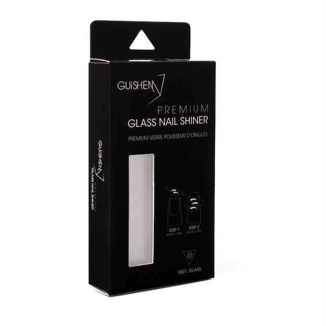 Premium Glass Nail Shiner, NAIL SHINER & FILE WITH CASE